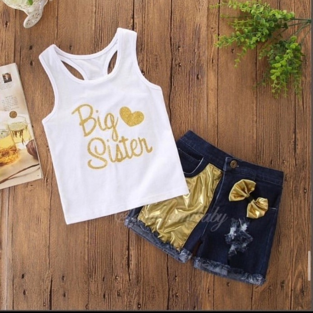 Cute summer outfit for big sister
